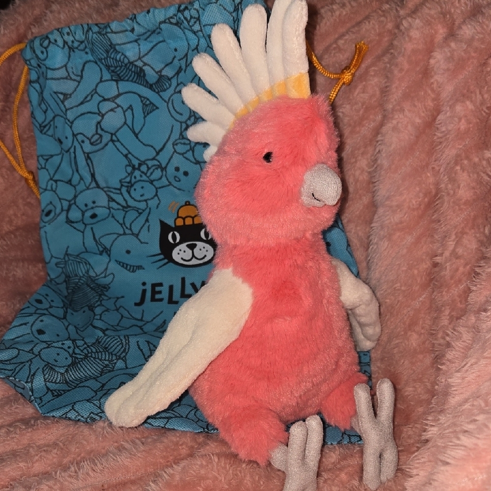 'RARE' NWT Jellycat Pink Squawkatoo